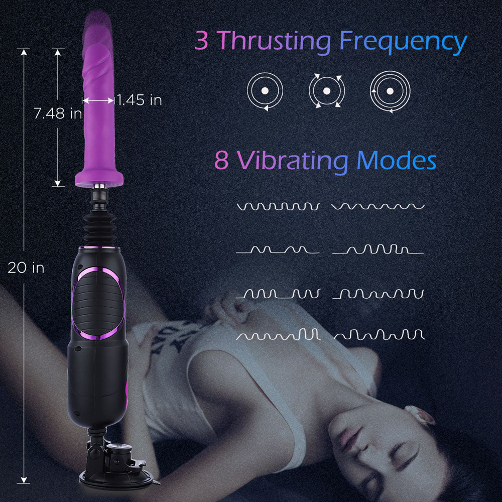 Hismith Pro Traveler 2.0 Mains Powered Portable Sex Machine App Control Remote