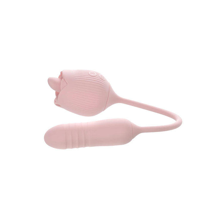Adam & Eve THRUST & TICKLE Rose Vibrator -  Flickering Rose Stimulator - Naughty by Nature Adult Store