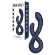 Adam & Eve TWISTED TEMPTATIONS Bendable Vibe - Navy Blue 22.4 cm USB Rechargeable Bendable Dual Vibrator - Naughty by Nature Adult Store