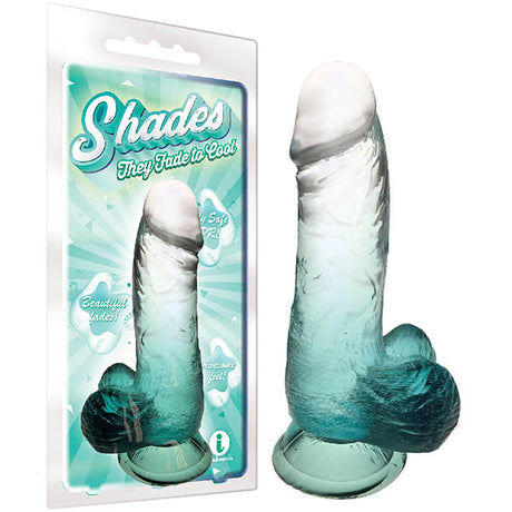 Shades 6'' Jelly TPR Dong - Emerald 15.2 cm Dong - Naughty by Nature Adult Store