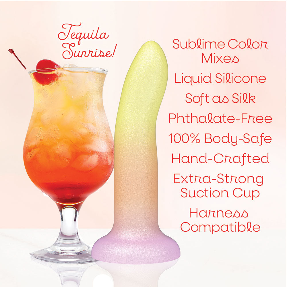 Mixers Tequila Sunrise Dildo 20.3cm Orange Yellow