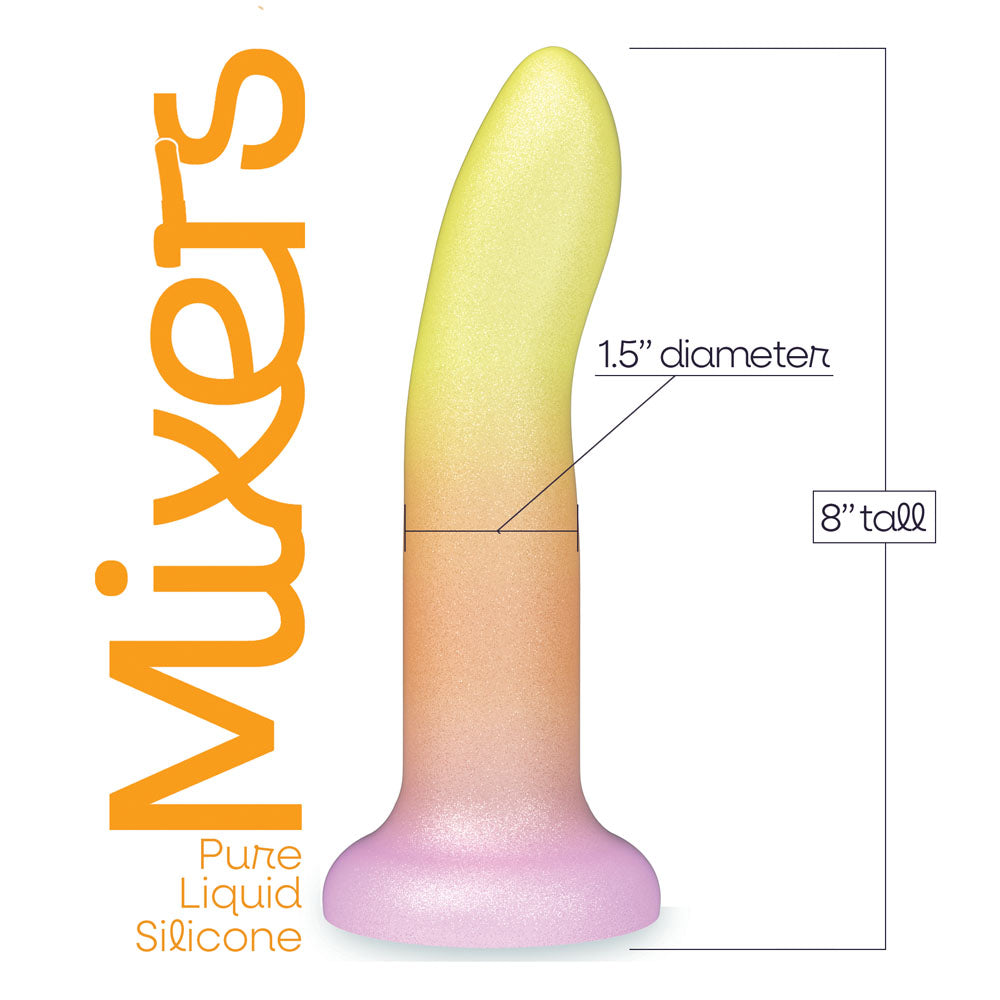 Mixers Tequila Sunrise Dildo 20.3cm Orange Yellow