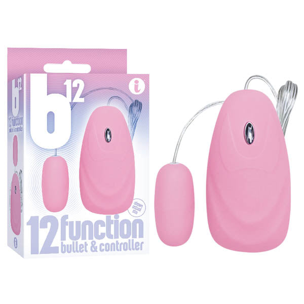 The 9's B12 - Pink 12-Function Bullet - Naughty by Nature Adult Store