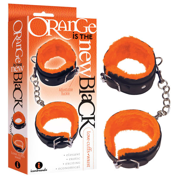 Orange Is The New Black - Love Cuffs - Wrist - Black Fluffy Wrist Restraints - Naughty by Nature Adult Store