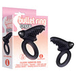 S-Bullet Ring - Tongue - Black Vibrating Cock Ring - Naughty by Nature Adult Store