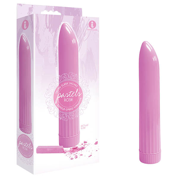 The 9's Pastel Vibes - Rose Pink 17.8 cm (7'') Vibrator - Naughty by Nature Adult Store