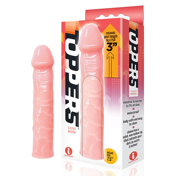 The 9's Toppers - Flesh 7.6 cm (3'') Penis Extension Sleeve - Naughty by Nature Adult Store