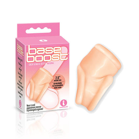 The 9's Base Boost - Flesh Cock & Ball Sleeve - Naughty by Nature Adult Store