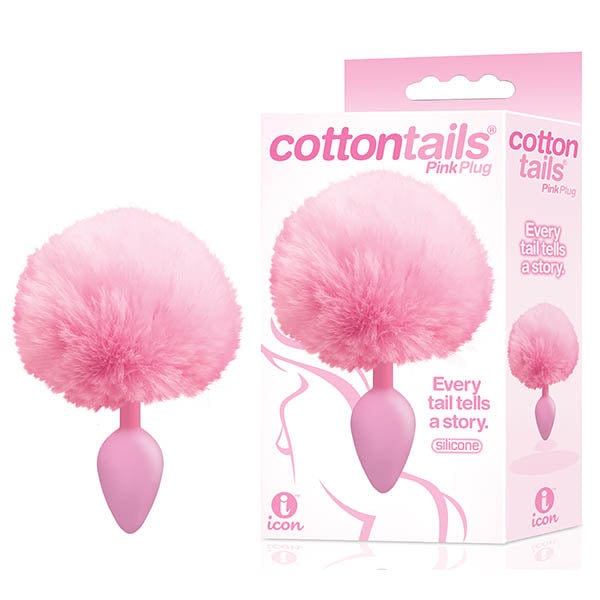 The 9's Cottontails - Pink Butt Plug with Bunny Tail - Naughty by Nature Adult Store