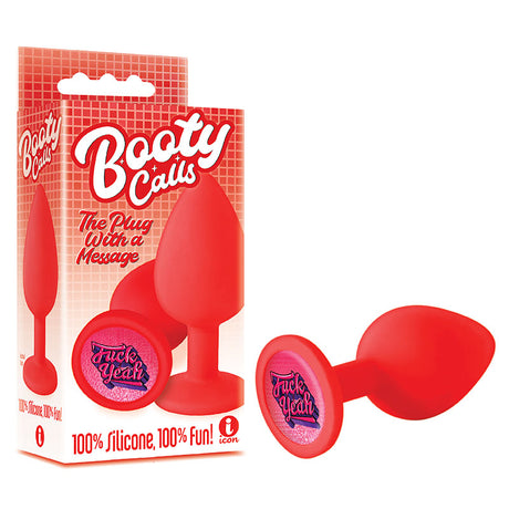 The 9's Booty Calls - Fuck Yeah - Red Butt Plug - Naughty by Nature Adult Store