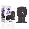 The 9's Port Hole, Hollow Butt Plug - Black Hollow Butt Plug - Naughty by Nature Adult Store