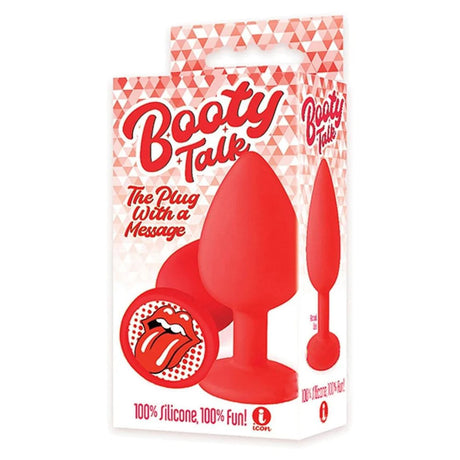 The 9's Booty Talk - Tongue - Red Butt Plug - Naughty by Nature Adult Store