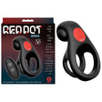 Red Dot Rings - V2 - Black USB Rechargeable Vibrating Cock & Ball Ring with Remote - Naughty by Nature Adult Store