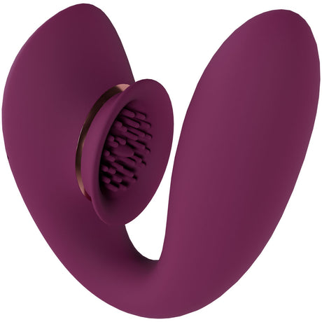 Twitch 3 - Burgundy - Burgundy USB Rechargeable Suction Vibrator - Naughty by Nature Adult Store