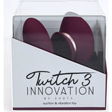 Twitch 3 - Burgundy - Burgundy USB Rechargeable Suction Vibrator - Naughty by Nature Adult Store