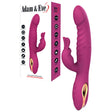 Adam & Eve ROSE GOLD G-SPOT RABBIT - Purple 22.5 cm USB Rechargeable Rabbit Vibrator with Flicking Tip - Naughty by Nature Adult Store