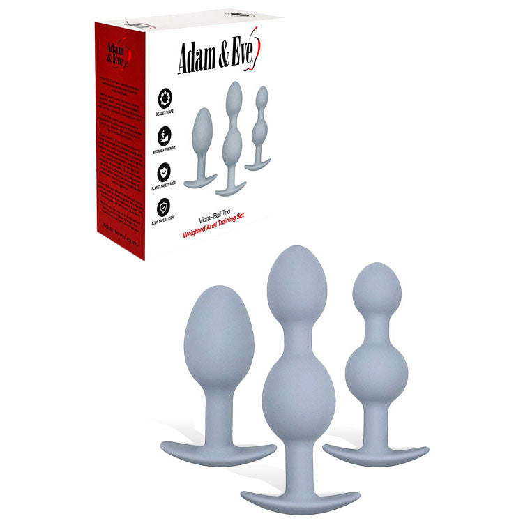 Adam & Eve VIBRA-BALL TRIO - Weighted Anal Training Set - Naughty by Nature Adult Store
