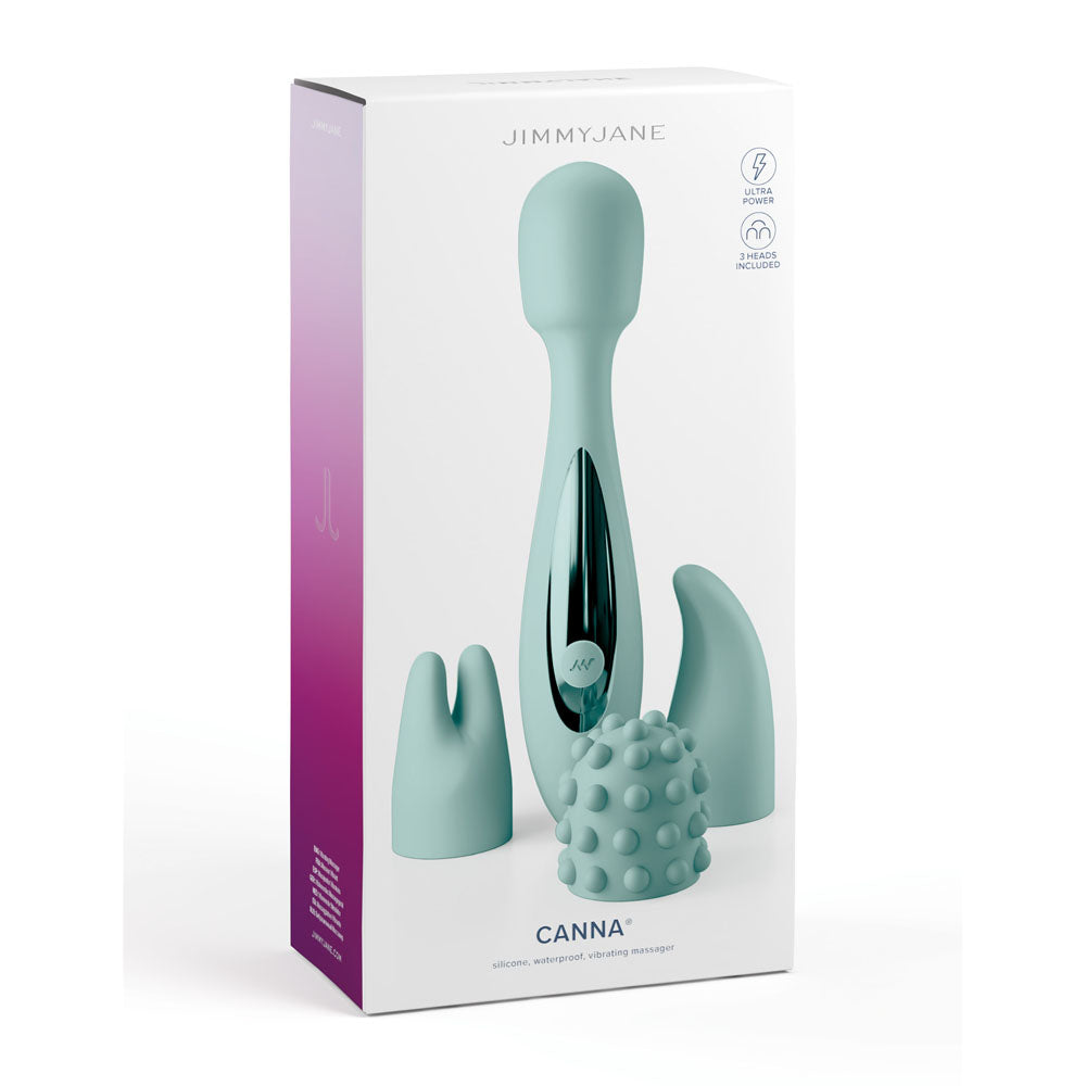 JimmyJane Canna - Massage Wand with 3 Interchangeable Heads - Naughty by Nature Adult Store