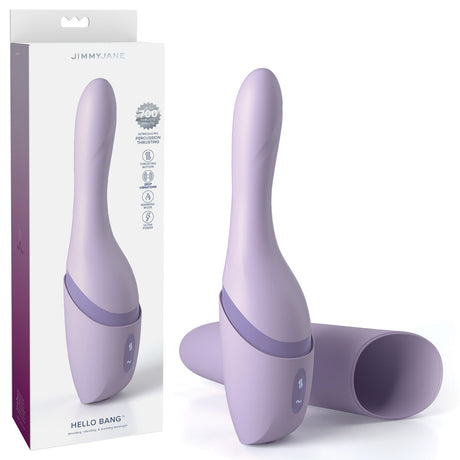 JimmyJane Hello Bang - Purple Warming & Thrusting Vibrator