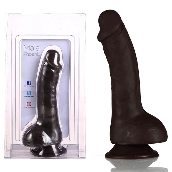 Maia Phoenix - Black 20.3 cm Dong - Naughty by Nature Adult Store