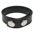 KinkLab 3 Snap Cock Ring - Black Rubber Adjustable Cock Ring - Naughty by Nature Adult Store