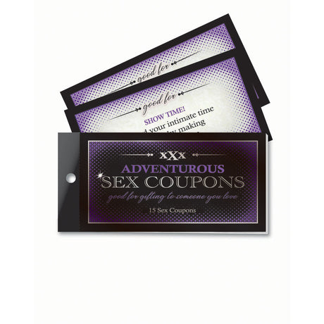 Adventurous Sex Coupons - Set of 15 Coupons - Naughty by Nature Adult Store