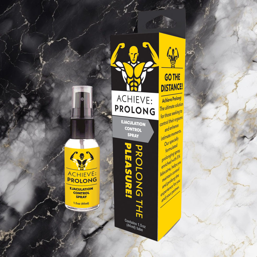 Achieve: Prolong - Ejaculation Control Spray for Men - Naughty by Nature Adult Store