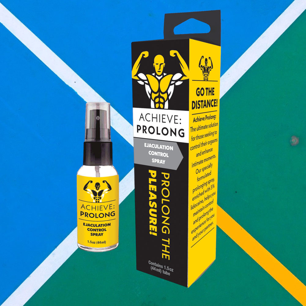 Achieve: Prolong - Ejaculation Control Spray for Men - Naughty by Nature Adult Store