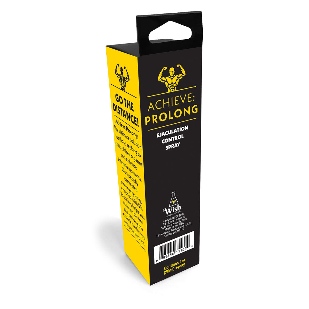 Achieve: Prolong - Ejaculation Control Spray for Men - Naughty by Nature Adult Store