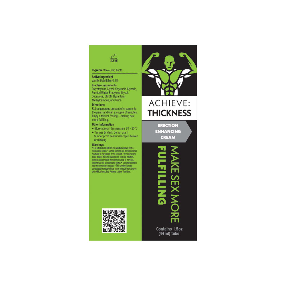 Achieve: Thickness - Erection Enhancing Cream for Men - Naughty by Nature Adult Store