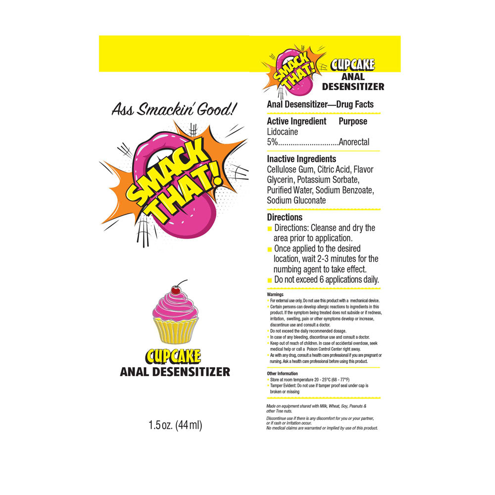 Smack That! Anal Desensitiser - Cupcake Flavoured 44 ml Tube