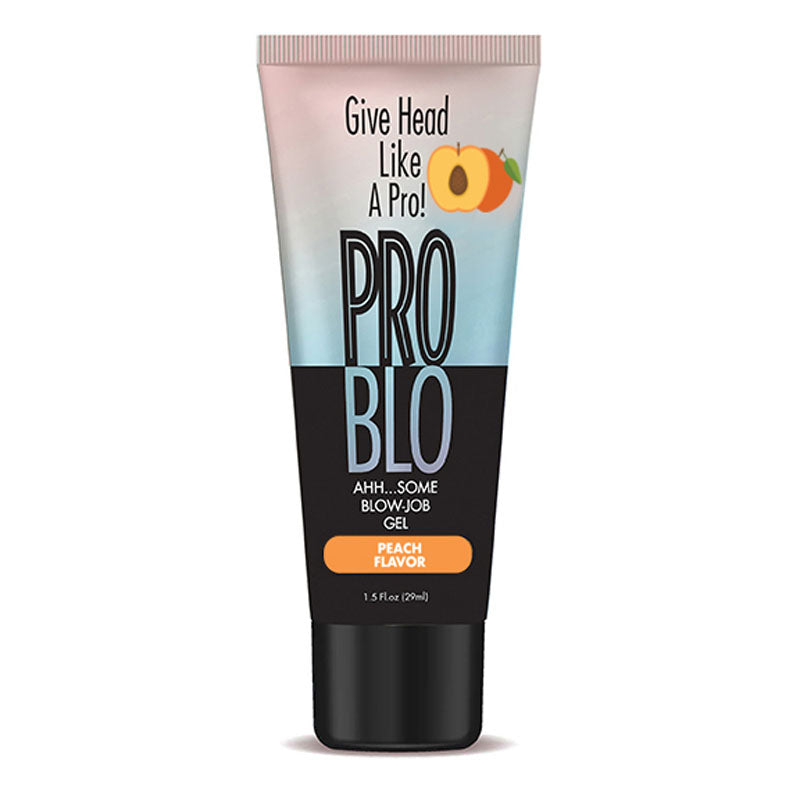 ProBlo Oral Pleasure Gel - Peach Flavoured Blowjob Gel - 29 ml Tube - Naughty by Nature Adult Store