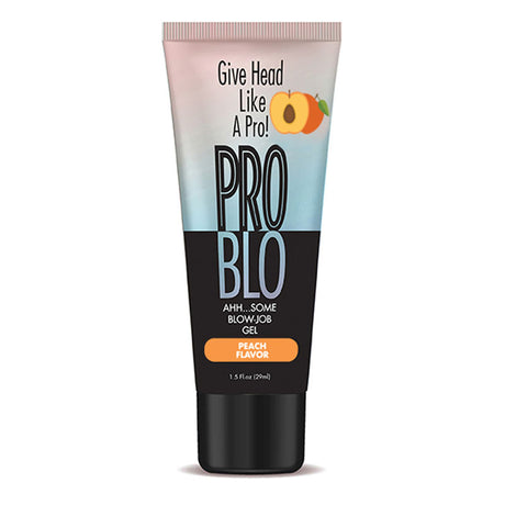 ProBlo Oral Pleasure Gel - Peach Flavoured Blowjob Gel - 29 ml Tube - Naughty by Nature Adult Store