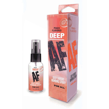 Deep AF - Peach - Peach Flavoured Deep Throat Spray - 29 ml - Naughty by Nature Adult Store