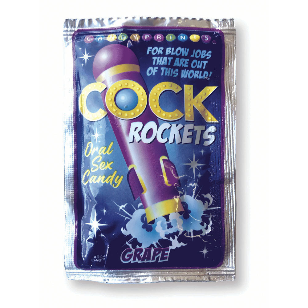 Cock Rockets - Grape - Grape Flavoured Oral Sex Candy - 15 grams - Naughty by Nature Adult Store