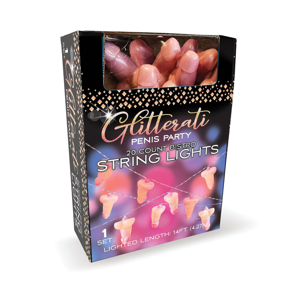 Glitterati - Penis Party String Lights - Naughty by Nature Adult Store