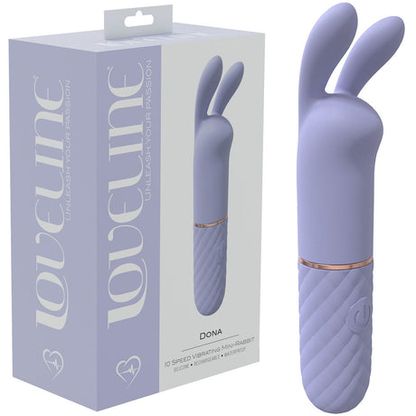 LOVELINE Dona - Purple - Lavender 11 cm USB Rechargeable Mini Vibrator - Naughty by Nature Adult Store