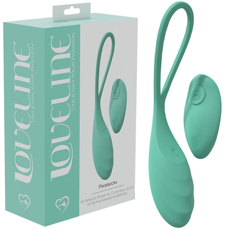 LOVELINE Passion - Green - Green USB Rechargeable Vibrating Egg with Wireless Remote - Naughty by Nature Adult Store