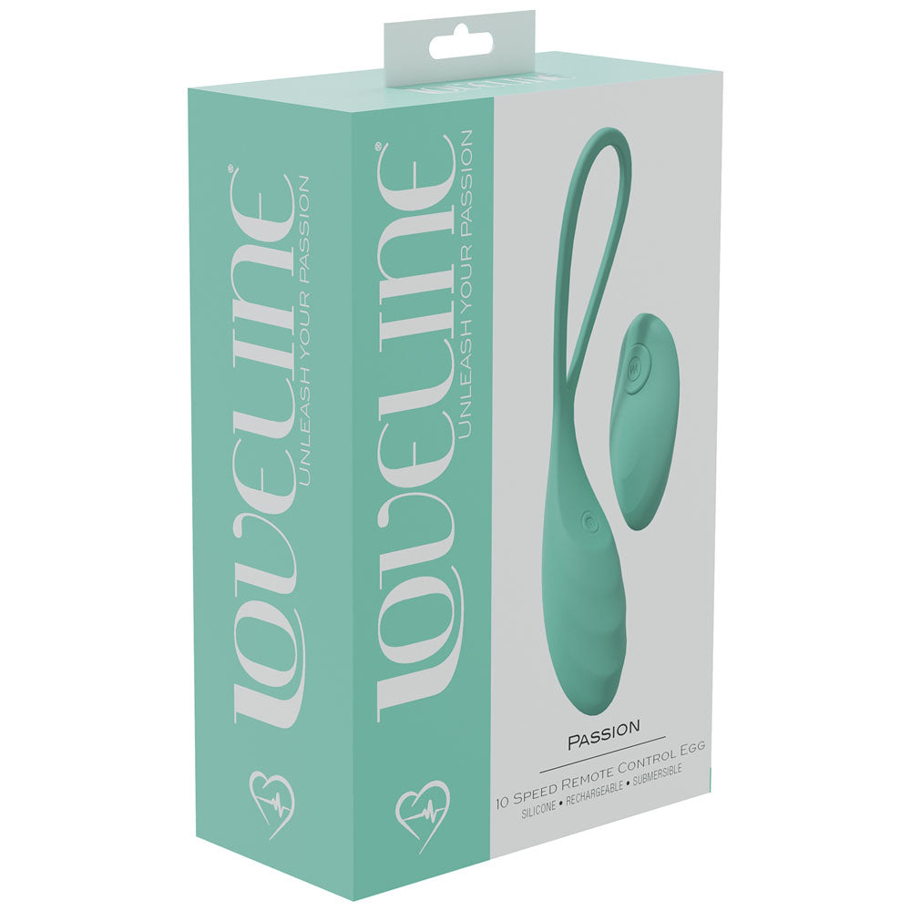 LOVELINE Passion - Green Vibrating Egg with Wireless Remote