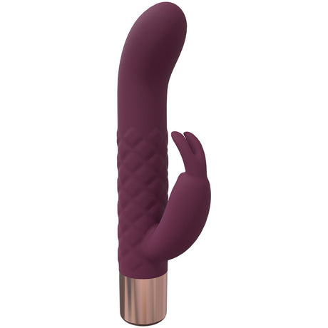 LOVELINE Devotion - Burgundy Rechargeable Rabbit Vibrator - Naughty by Nature Adult Store