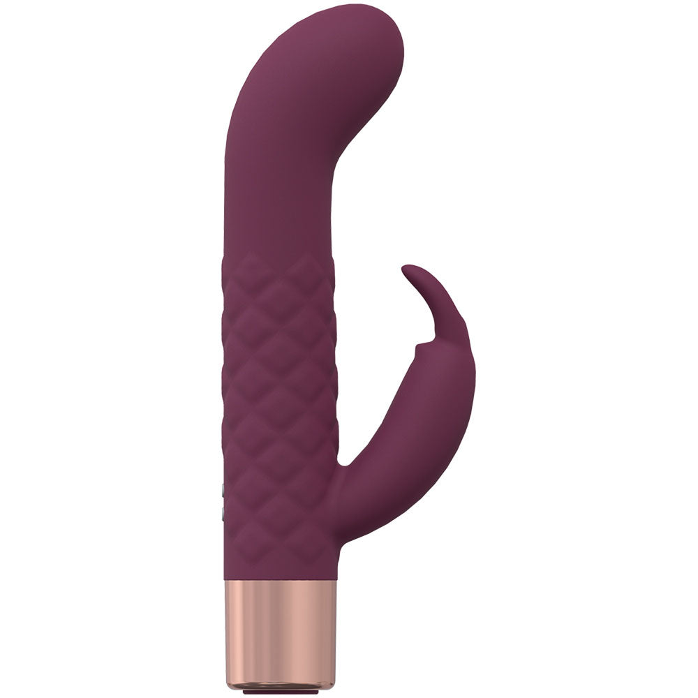 LOVELINE Devotion - Burgundy Rechargeable Rabbit Vibrator - Naughty by Nature Adult Store