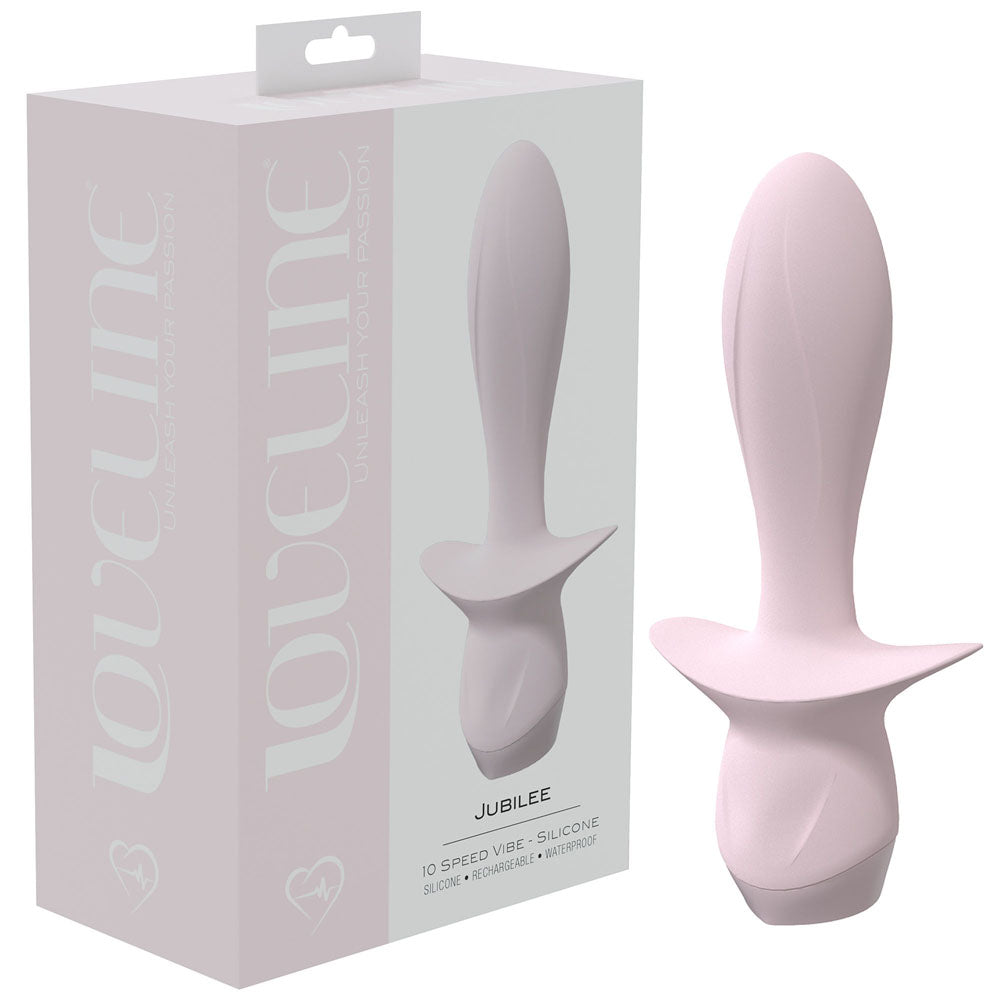 LOVELINE Jubilee - Pink 13.5 cm USB Rechargeable Vibrating Anal Plug - Naughty by Nature Adult Store