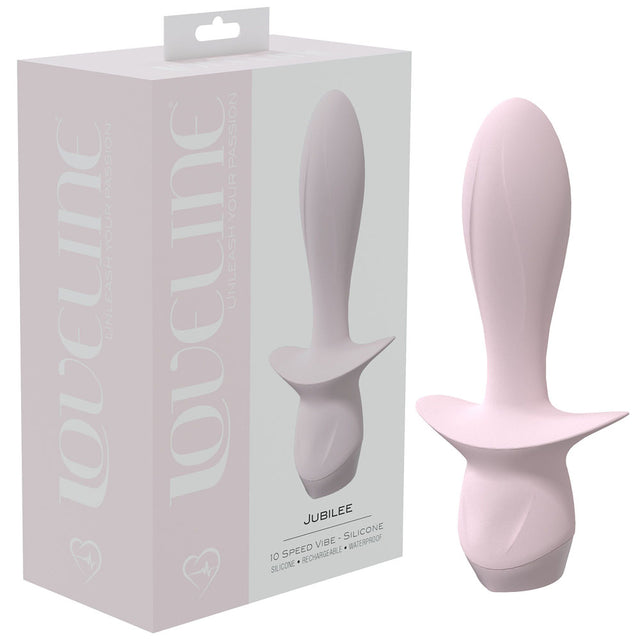 LOVELINE Jubilee - Pink 13.5 cm USB Rechargeable Vibrating Anal Plug - Naughty by Nature Adult Store