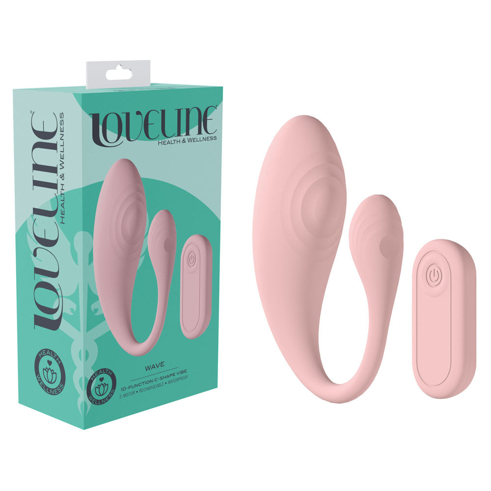 LOVELINE Wave -  C-Shaped Vibrator with Remote