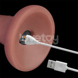 Dual Density Power Cock - 6 Inch Flesh - Vibrating Dong