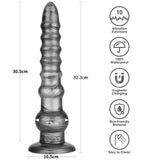 King Sized Vibrax Slider - (12.5'') USB Rechargeable Vibrating Dildo