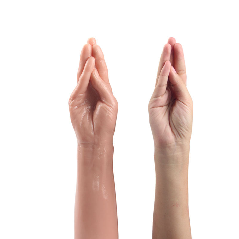 King Sized 13.5'' Realistic Magic Hand - Flesh Hand Dildo - Naughty by Nature Adult Store