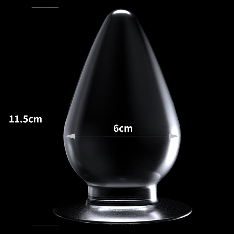 Flawless Clear Anal Plug 4.5'' - Clear - Naughty by Nature Adult Store