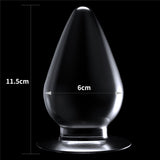 Flawless Clear Anal Plug 4.5'' - Clear - Naughty by Nature Adult Store