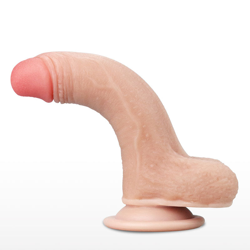 Sliding Skin Dual Layer Dong - Flesh (7'') with Flexible Skin - Naughty by Nature Adult Store